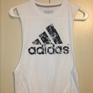 Adidas flower muscle top